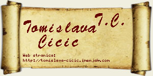 Tomislava Čičić vizit kartica